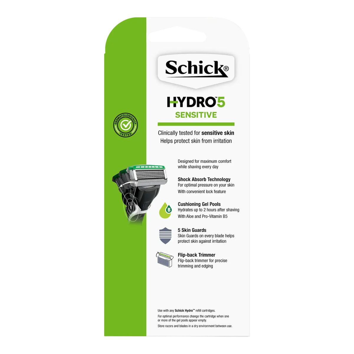 Hydro 5 Sensitive Men's Razor Handle + 1 Cartridge