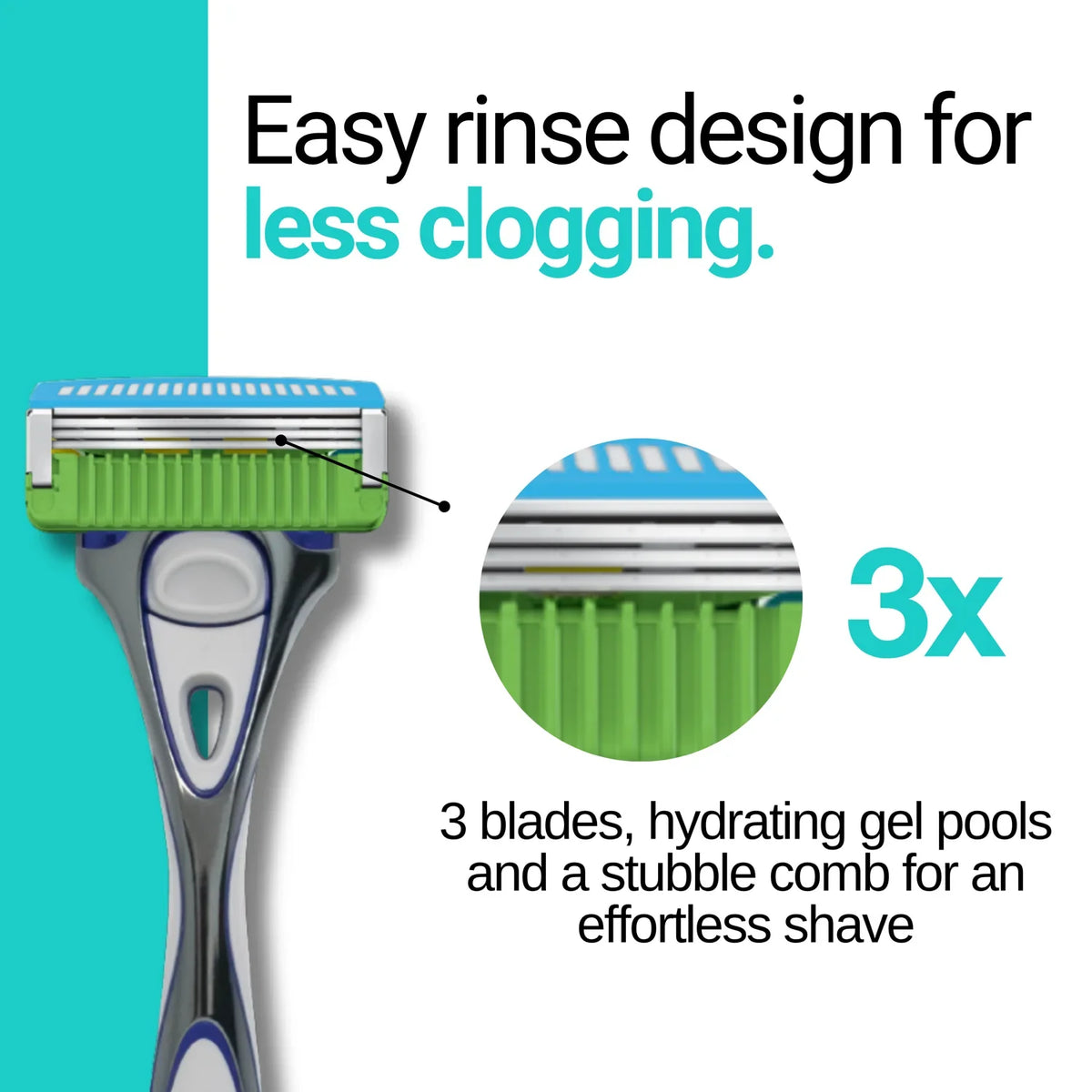 Hydro 3 Comfort Men's Razor Blade Refills 4pk