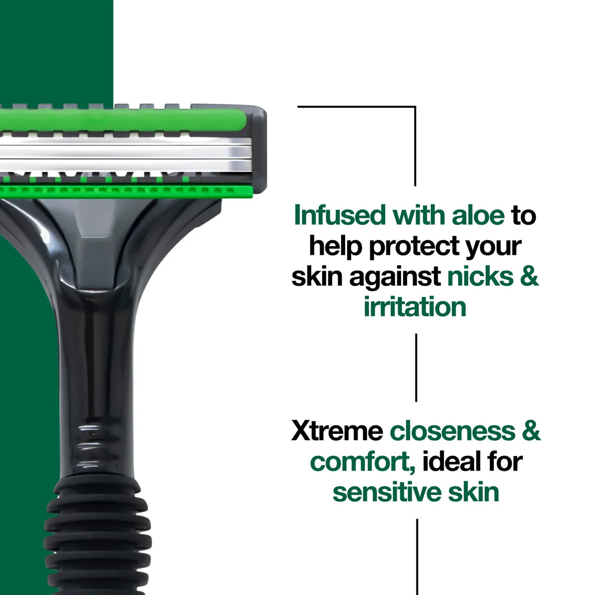 Xtreme 3 Sensitive Hybrid Men's Razor Handle + 6 Cartridges