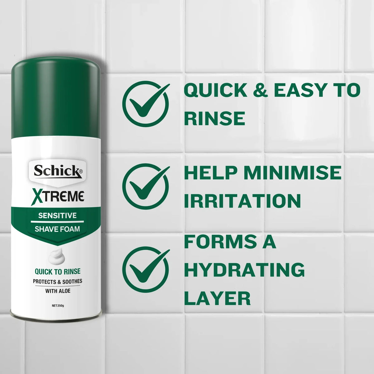 Xtreme Sensitive Shave Foam 250g