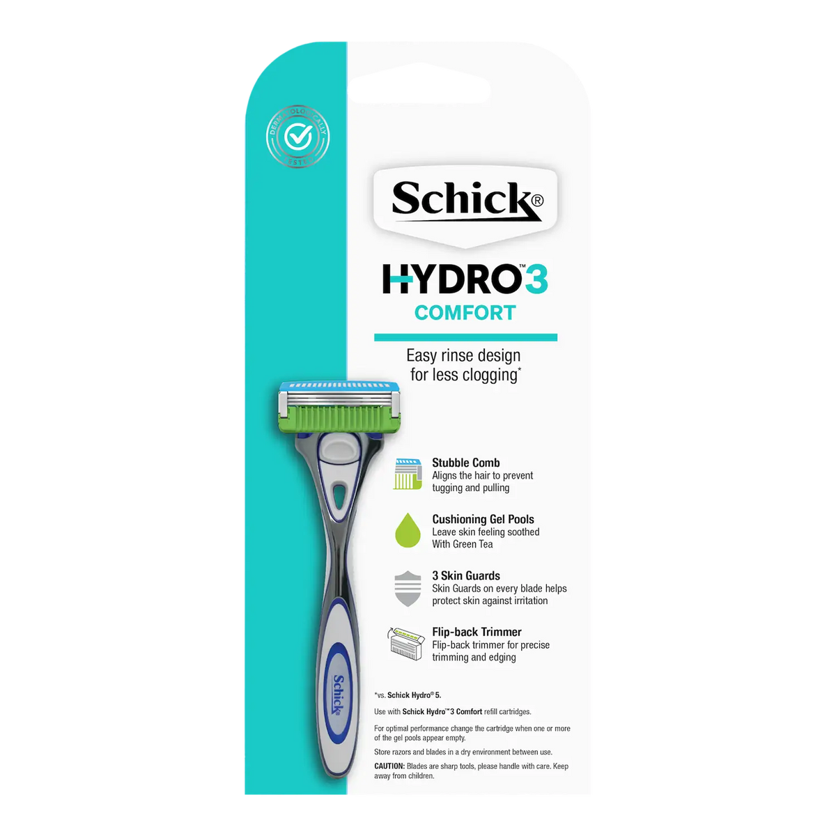 Hydro 3 Comfort Men's Razor Handle + 6 Cartridges