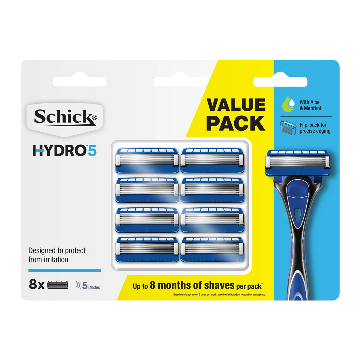 Hydro 5 Men's Razor Blade Refills 8pk
