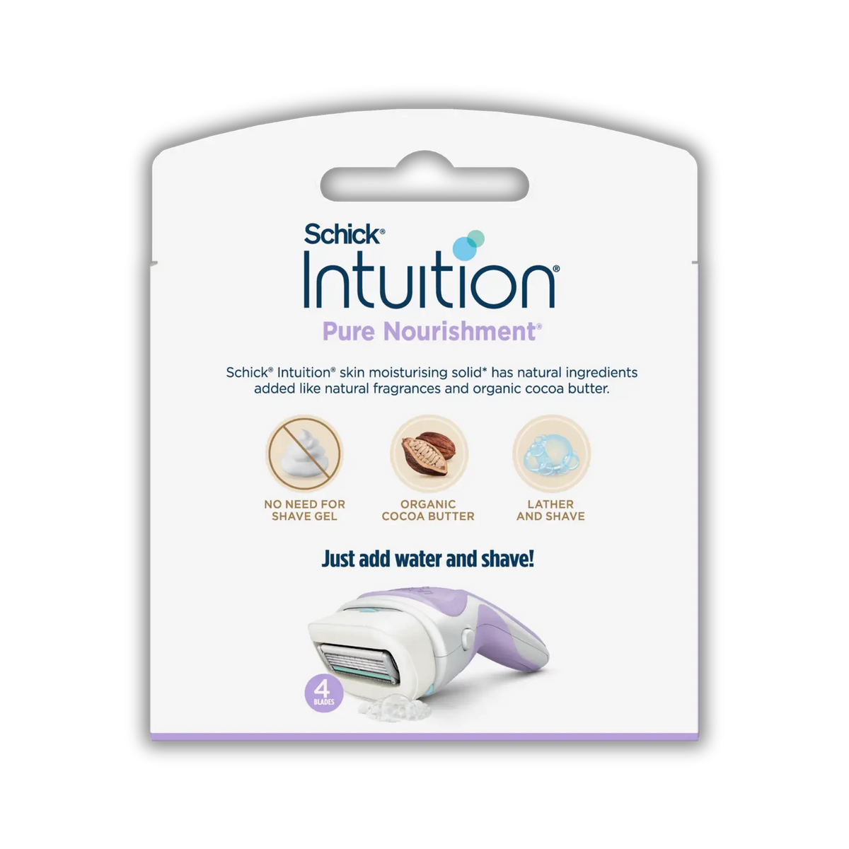 Intuition Pure Nourishment Razor Blade Refills 4pk