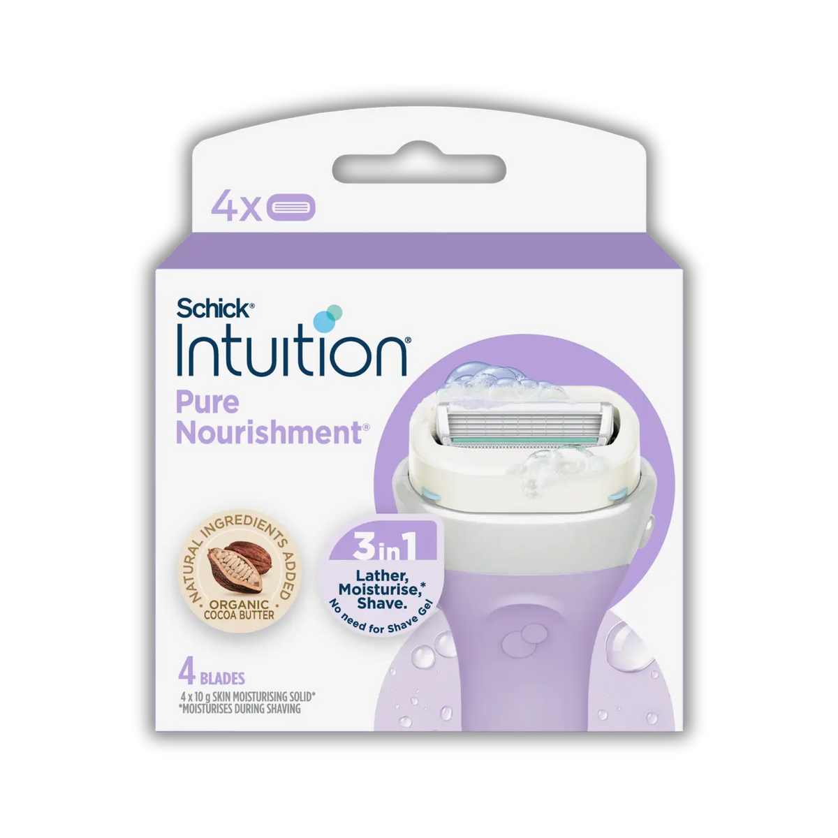 Intuition Pure Nourishment Razor Blade Refills 4pk