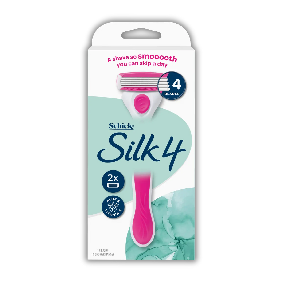 Silk 4 Razor Handle + 2 Cartridges