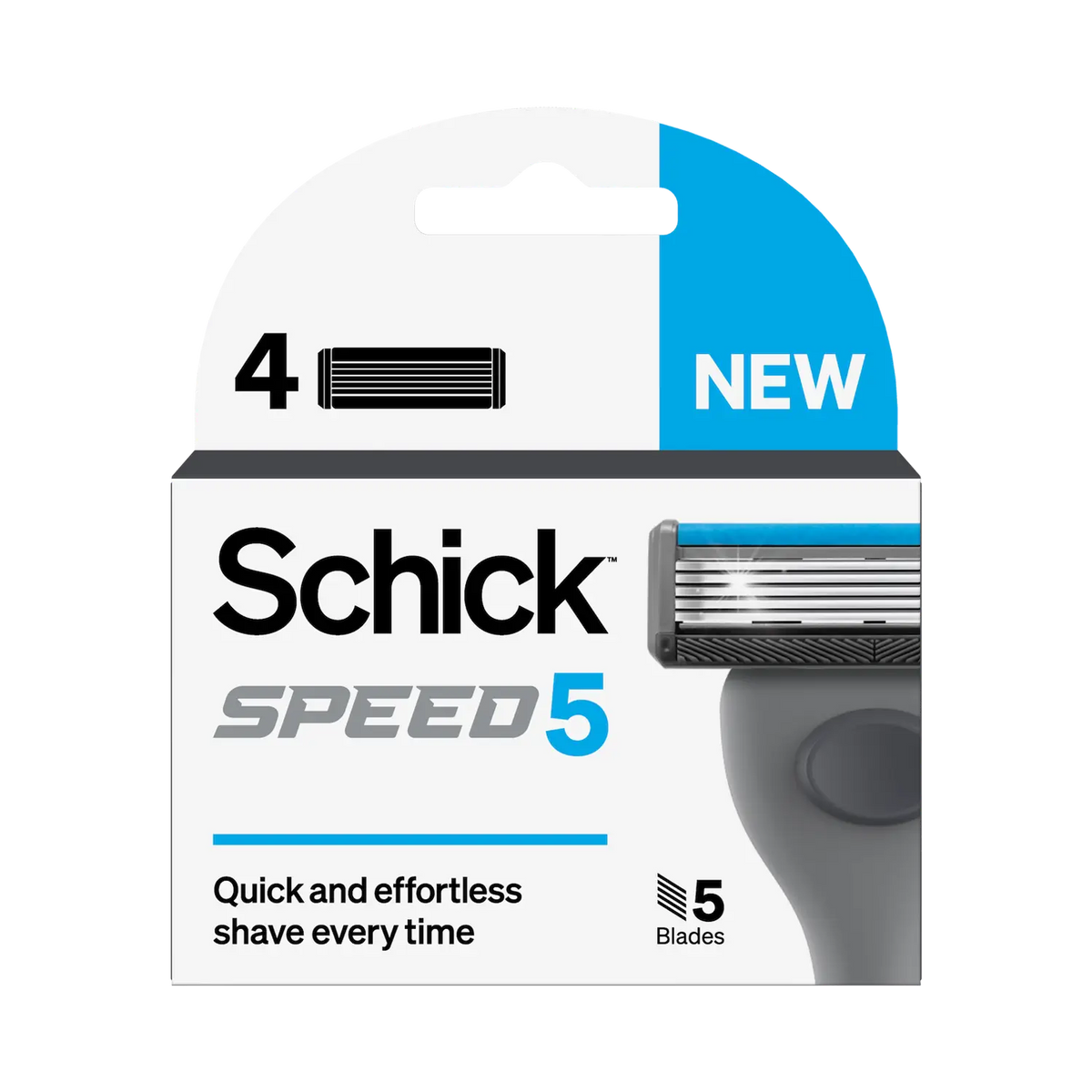 Speed 5 Men's Razor Blade Refills 4pk