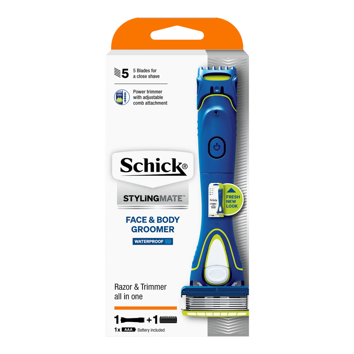 Styling Mate Face & Body Groomer Handle + 1 Cartridge