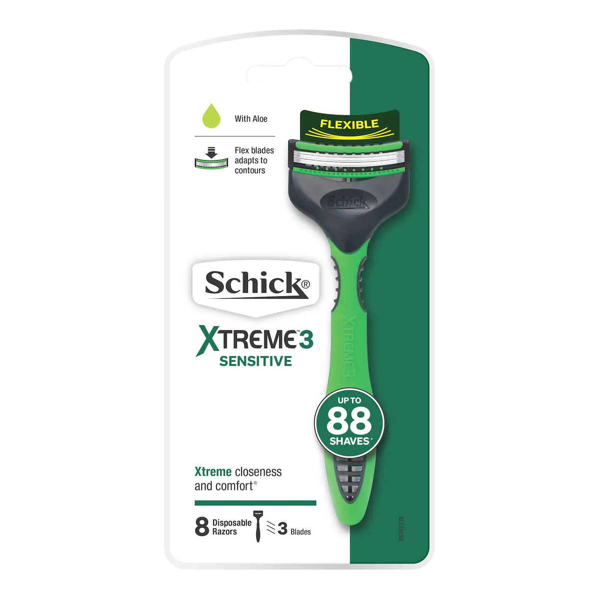 Xtreme 3 Sensitive Men's Disposable Razor 8pk