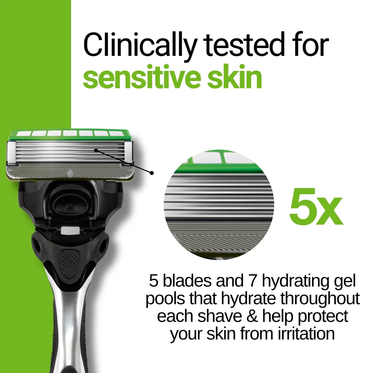 Hydro 5 Sensitive Men's Razor Blade Refills 8pk
