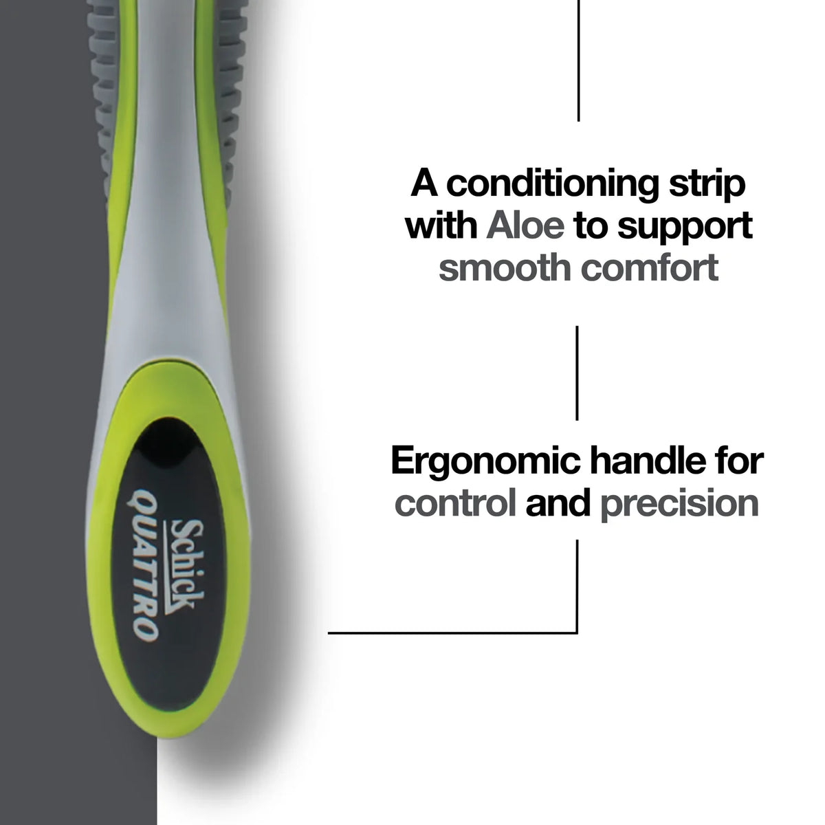 Quattro 5 Men's Razor Handle + 8 Cartridges