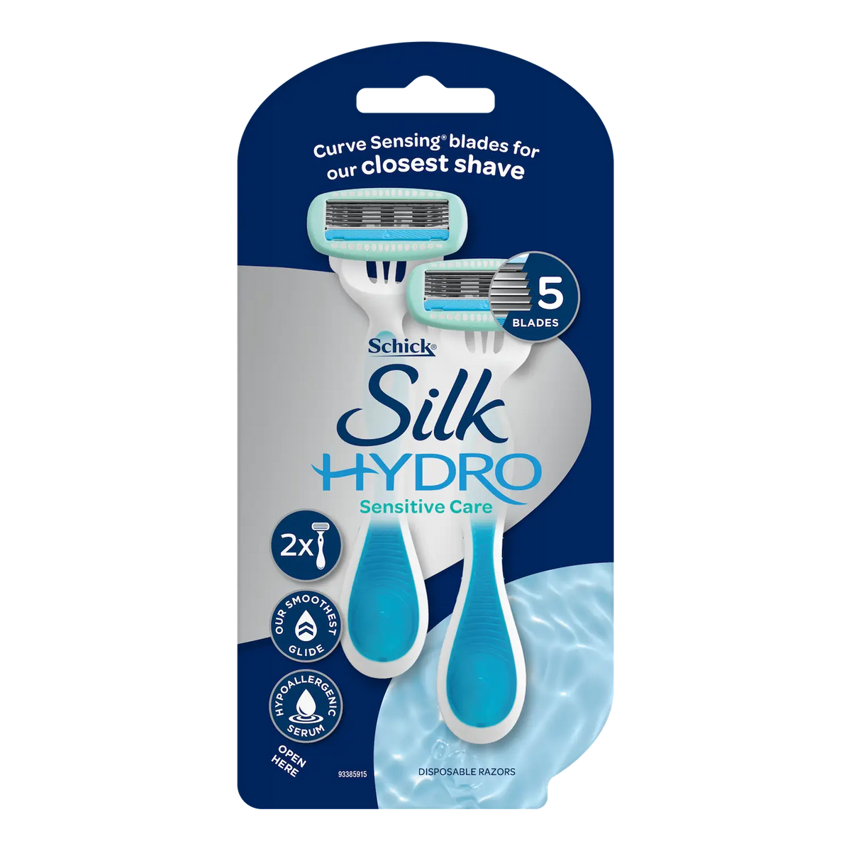 Silk Hydro Sensitive Care Disposable Razors 2pk
