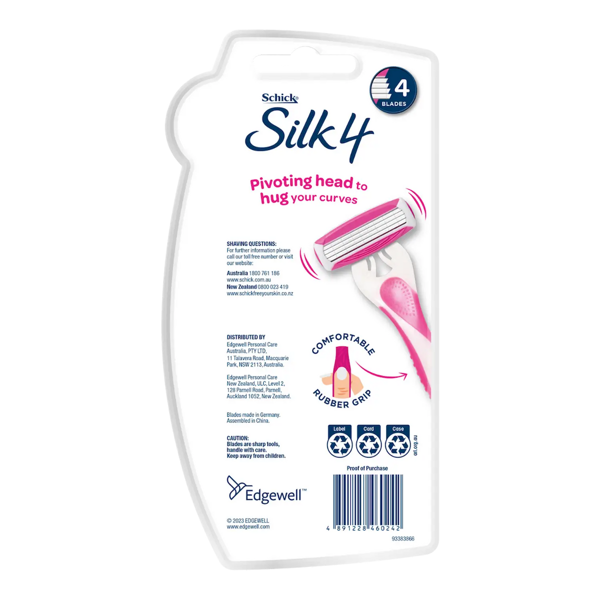 Silk 4 Disposable Razors 3pk