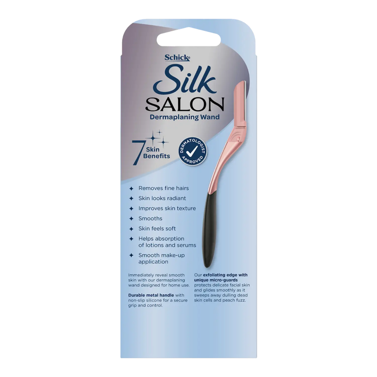 Silk Salon Dermaplaning Wand + 2 Blades